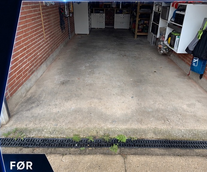 Garage før