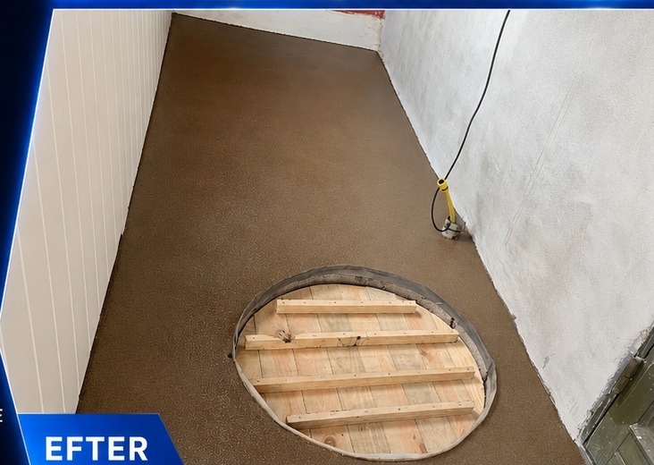Garage / servicegrav efter