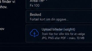 Illustrativt produktionsmiljø med gulvmarkering